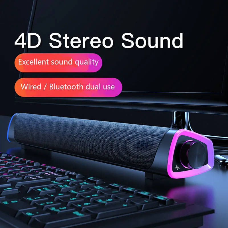 Home Cinema Bluetooth - Altoparlante cablato per computer 4D Barra