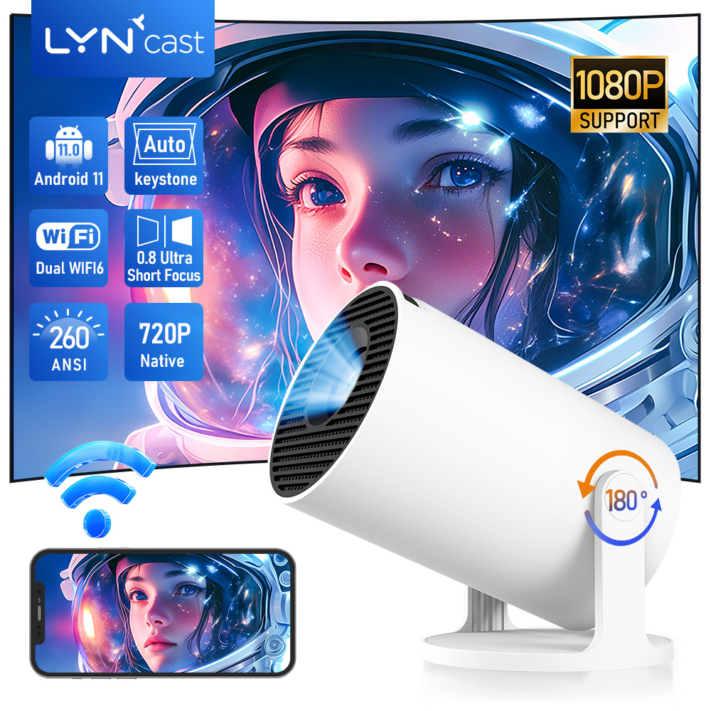 Home Cinema Hdmi - Proiettore LynCast X1BQ 4K Android 11