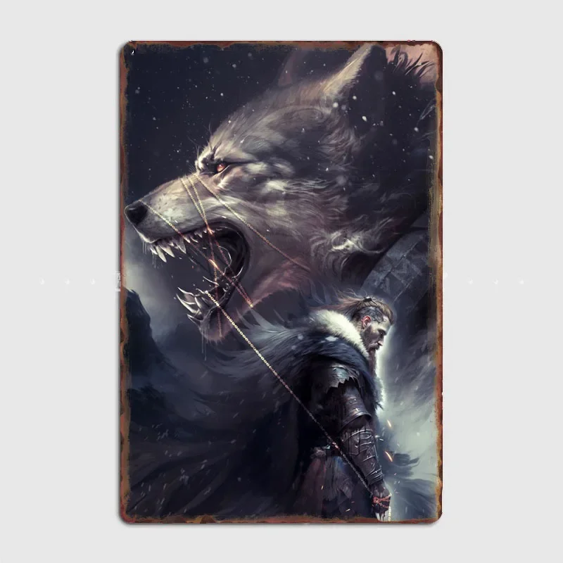 Vintage Home Cinema - Mitologia norrena illustrato Fenrir e il