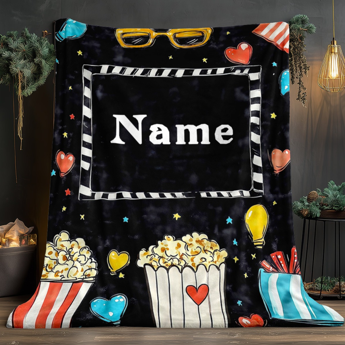 Home Cinema Night - Coperta Personalizzata per Serata Cinema con