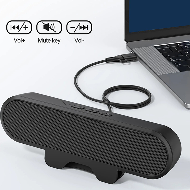 Home Cinema Subwoofer - Mini Soundbar Altoparlante Portatile USB Cablato