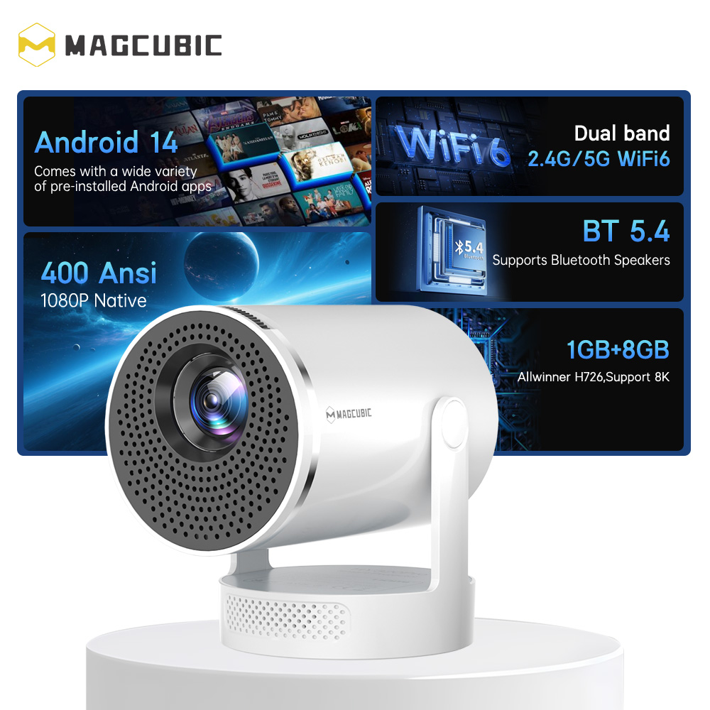Proiettore Magcubic Android 14 - Home Cinema Night recensione e prezzo