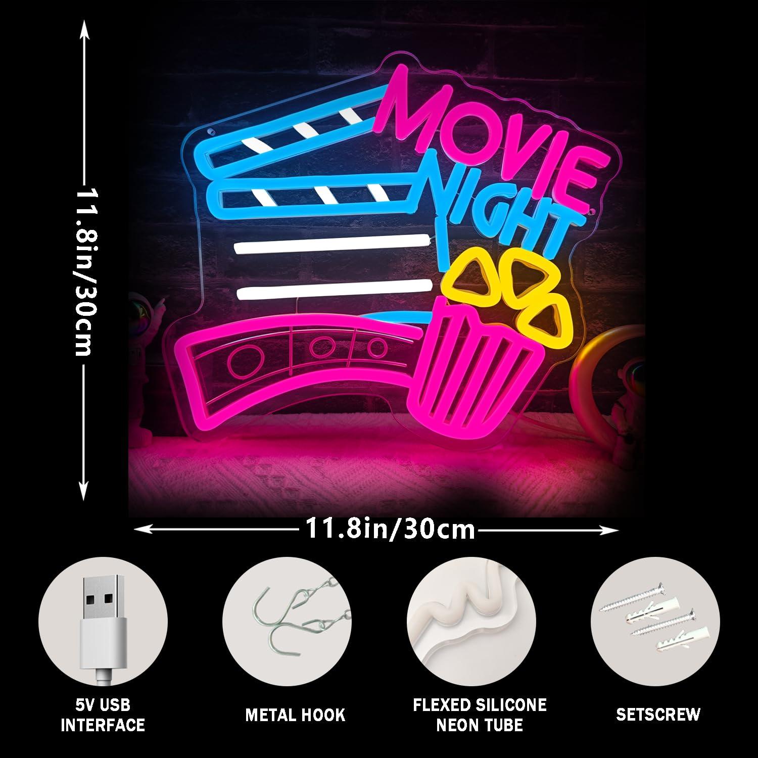 Insegna al Neon per Serata Cin - Home Cinema Night recensione e prezzo