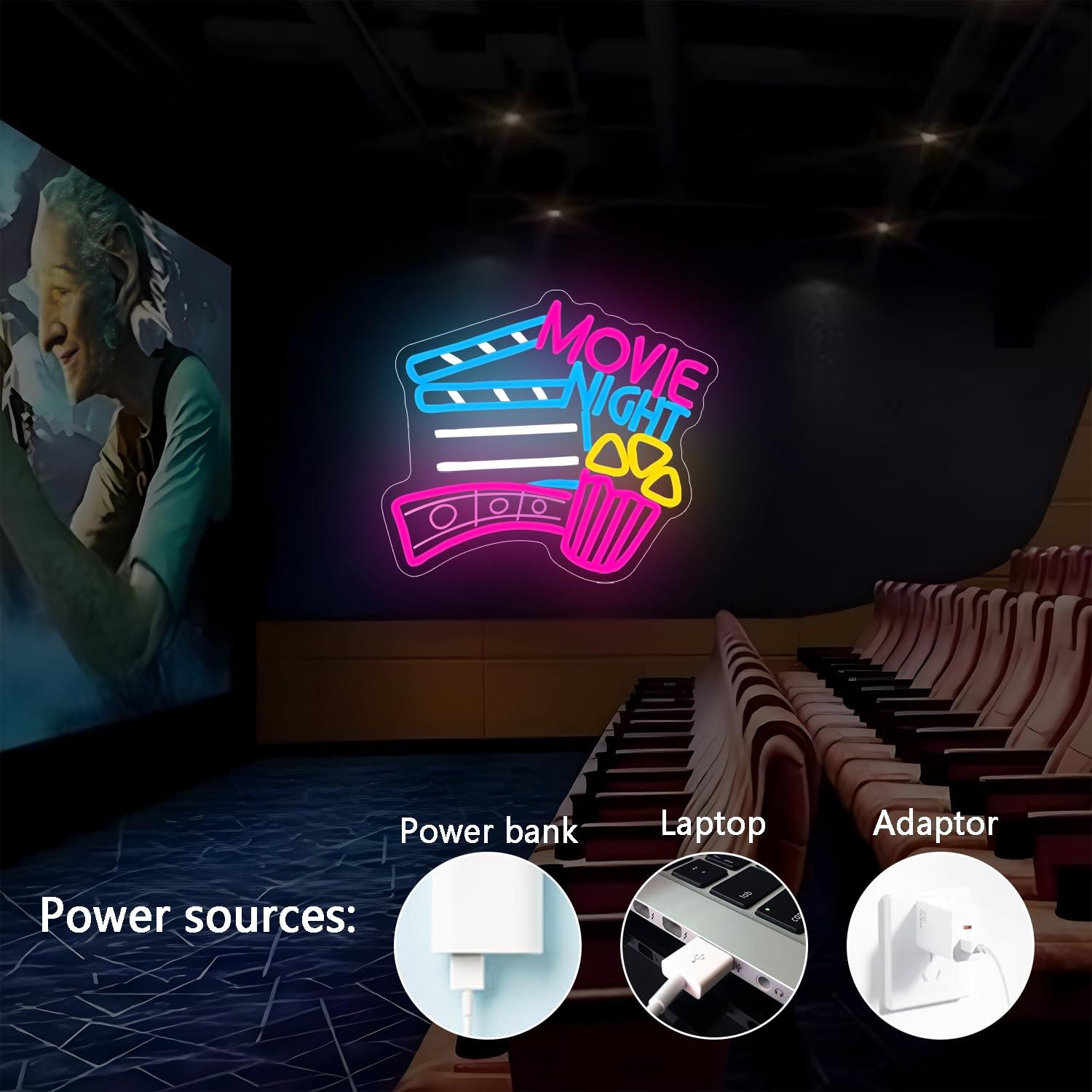 Insegna al Neon per Serata Cin - Home Cinema Night recensione e prezzo