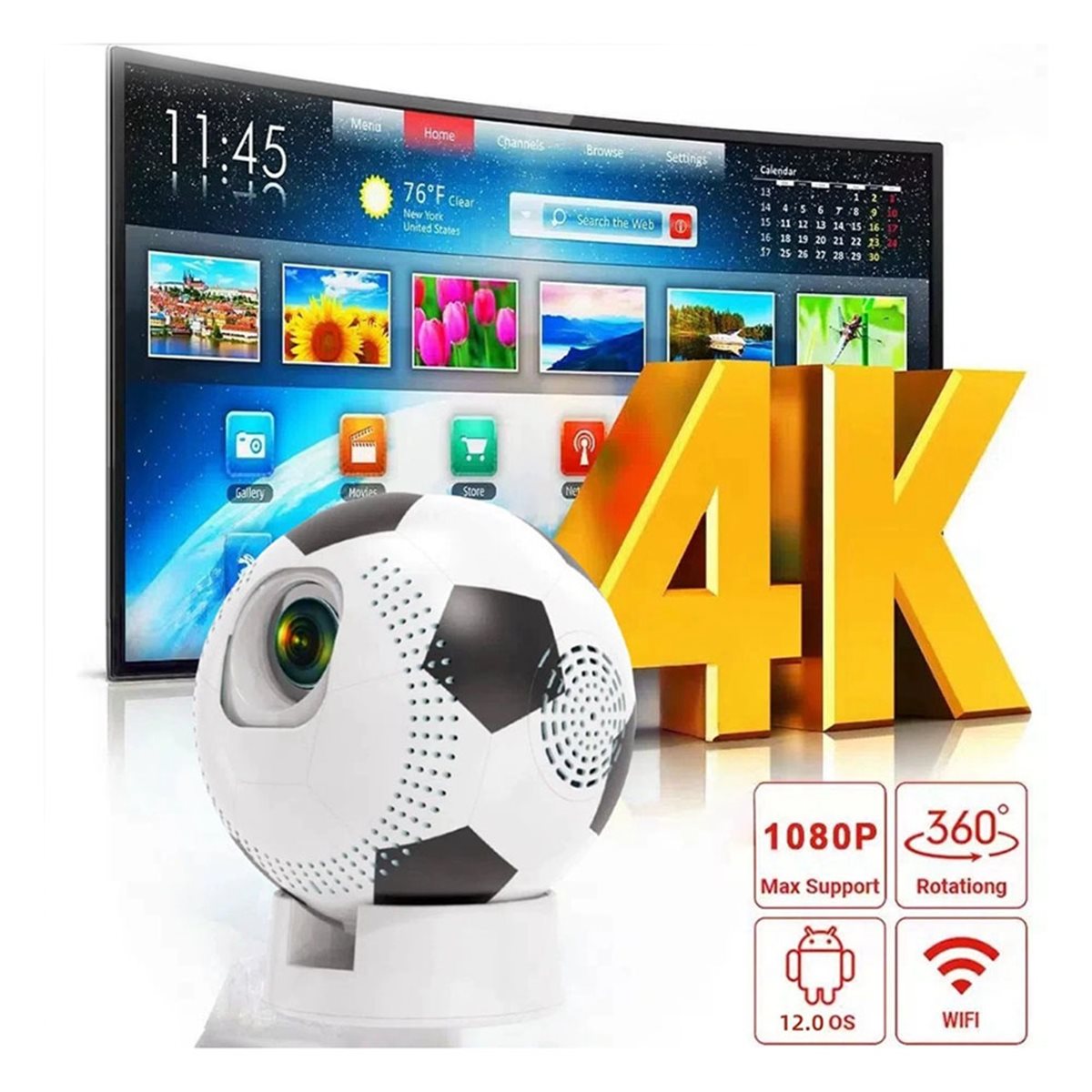 Puntual- Mini proiettore porta - Home Cinema Bluetooth recensione e prezzo
