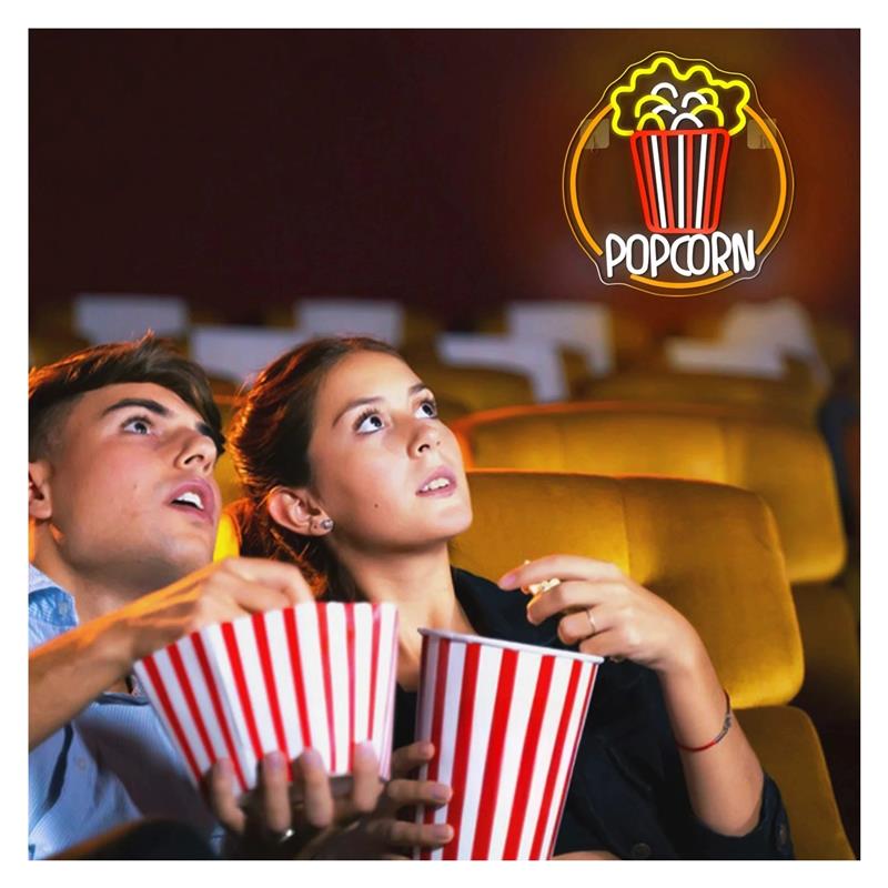 Insegna al neon con pop corn,  - Home Cinema Today recensione e prezzo
