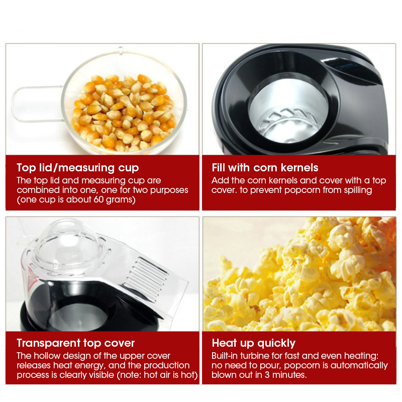 Macchina per popcorn elettrica - Popcorn Machine Home recensione e prezzo