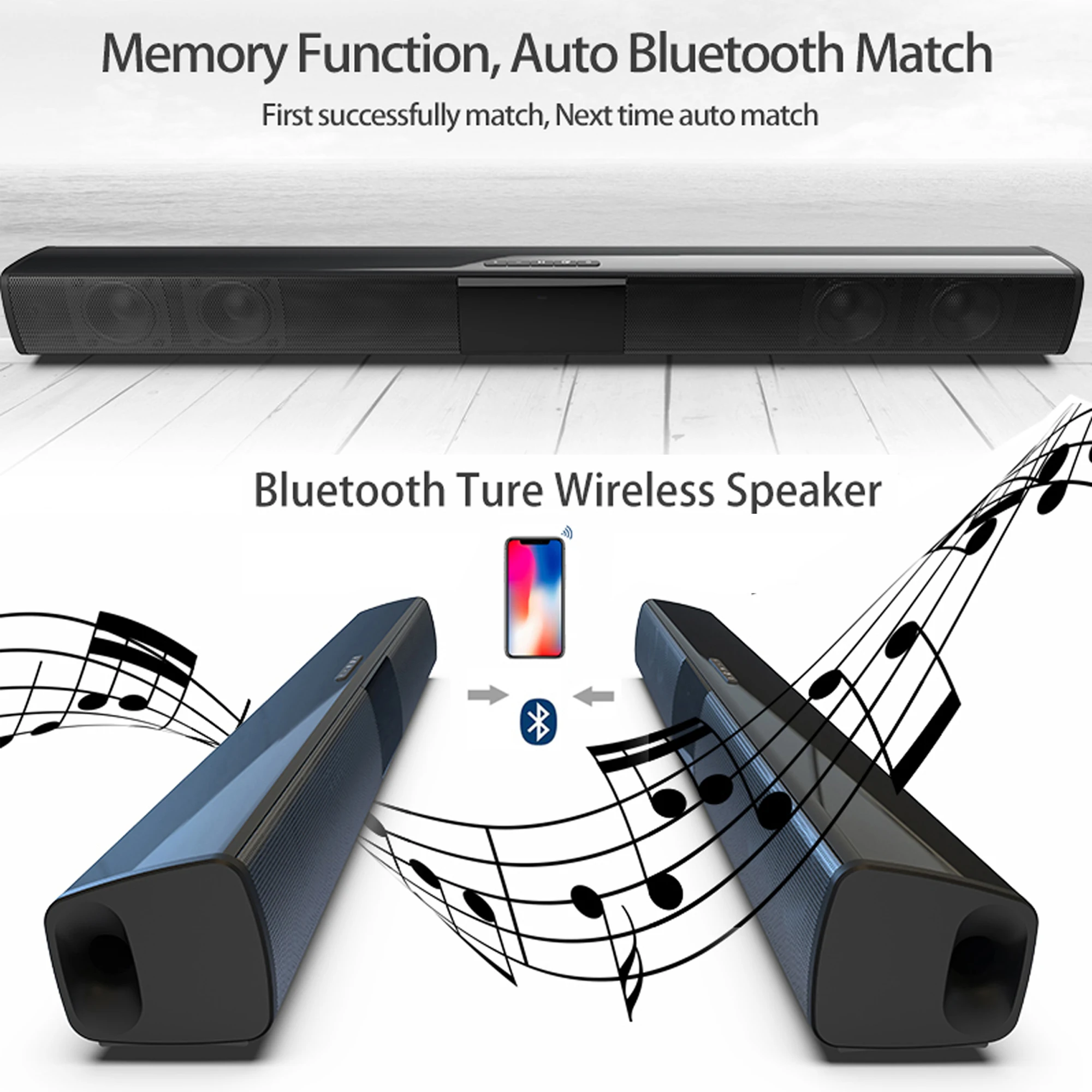 Soundbar ad alta potenza da 40 - Home Cinema Wireless Speakers recensione e prezzo