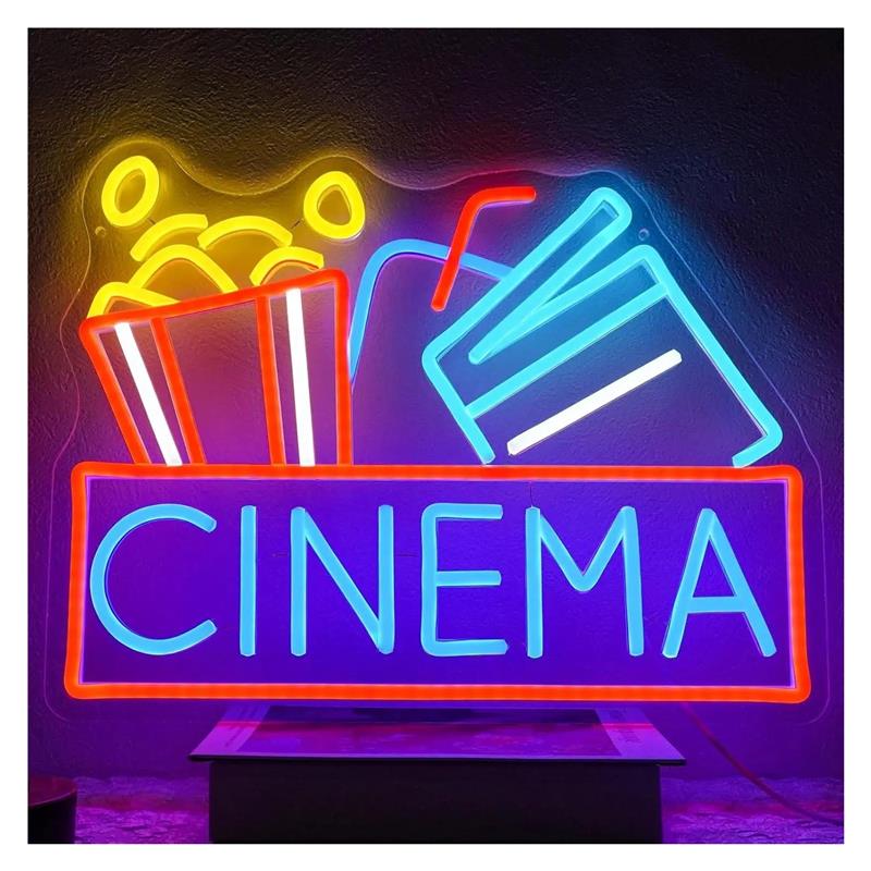 Insegna al neon Cinema aliment - Home Cinema Today recensione e prezzo