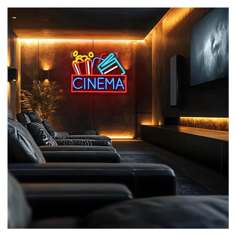 Insegna al neon Cinema aliment - Home Cinema Today recensione e prezzo