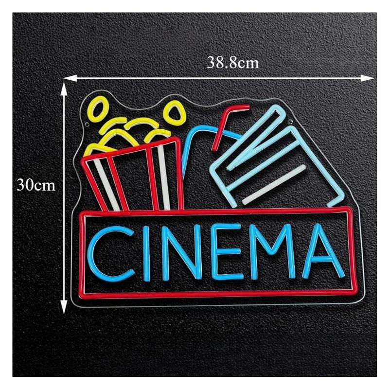 Insegna al neon Cinema aliment - Home Cinema Today recensione e prezzo