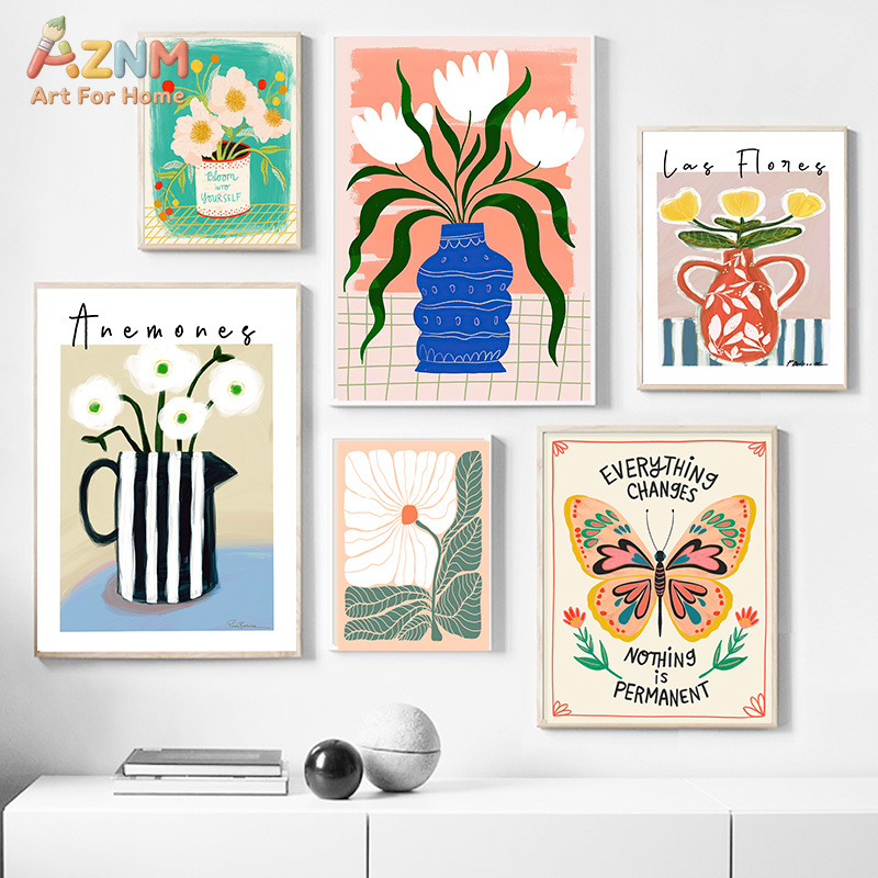 AZNM Quadro su tela floreale b - Home Cinema Wall Art recensione e prezzo