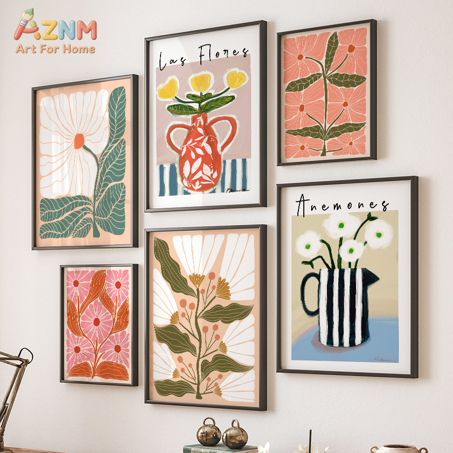 AZNM Quadro su tela floreale b - Home Cinema Wall Art recensione e prezzo