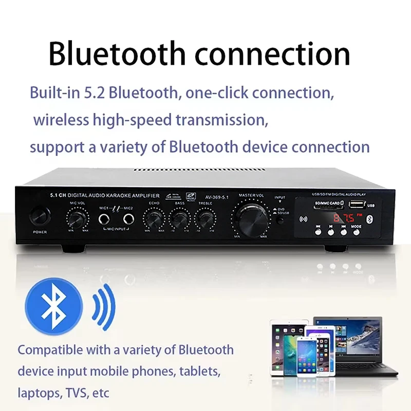 AV-369BT AMP per altoparlante  - Home Cinema Bluetooth 5.1 recensione e prezzo